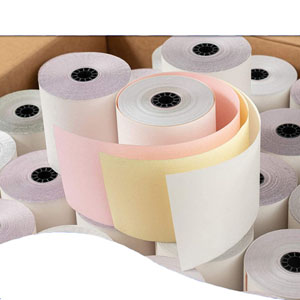 3 Ply 76mm - Kitchen Printer Rolls - White/Pink/Yellow